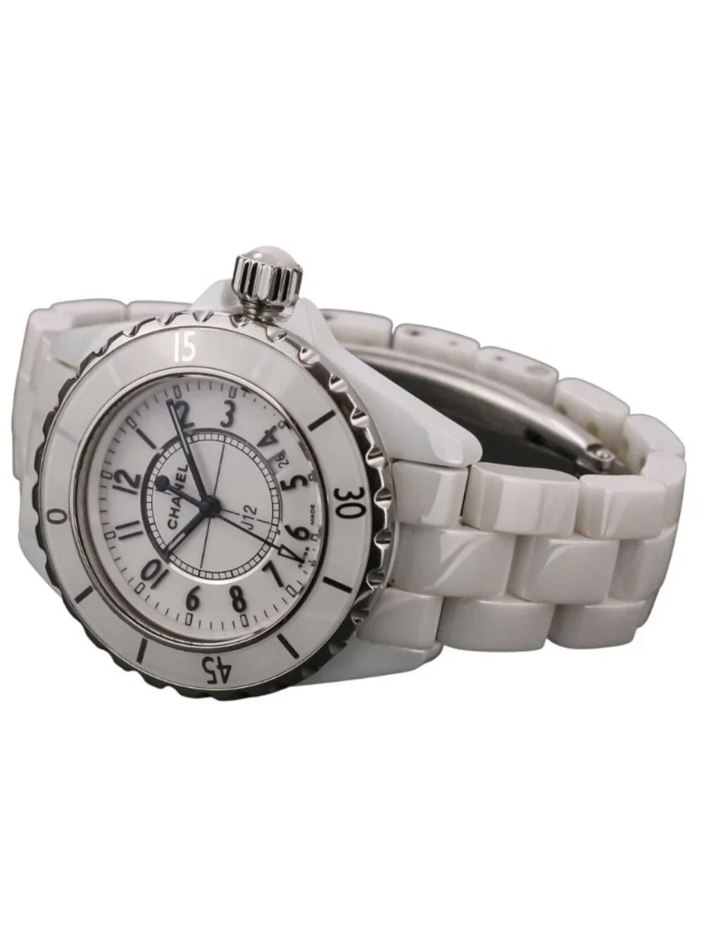 Chanel White Ceramic Quartz Watch Dial